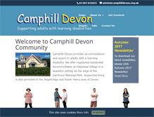 Tablet Screenshot of camphilldevon.org.uk